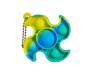 Игрушка-антистресс Pop it Keychain Spinner Green/Yellow
