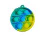 Игрушка-антистресс Pop it Keychain Circle Green/Yellow