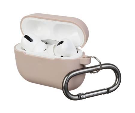Чехол для Airpods Pro Silicon with hook Pink Sand