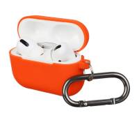 Чехол для Airpods Pro Silicon with hook Orange