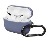Чехол для Airpods Pro Silicon with hook Lavender