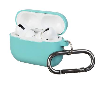 Чехол для Airpods Pro Silicon with hook Coastal Blue