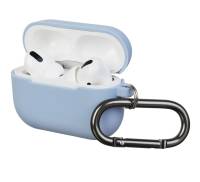 Чехол для Airpods Pro Silicon with hook Light Blue