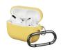 Чехол для Airpods Pro Silicon with hook Yellow