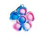 Игрушка-антистресс Pop it Keychain Flower Pink/Blue