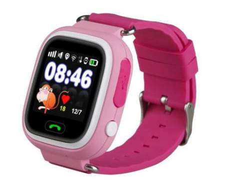 Смарт-часы GoGPS K04 Pink Детские GPS часы-телефон (K04PK)