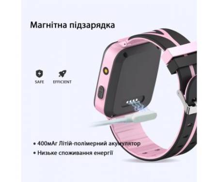 Смарт-часы GoGPS К07 Pink Детские телефон-часы с GPS трек (K07PK)