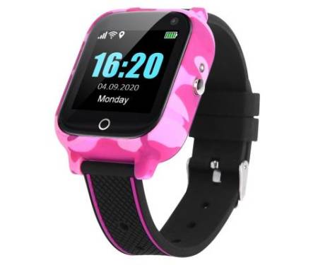 Смарт-часы GoGPS T01 телефон-часы, Термометр Red (T01RD)