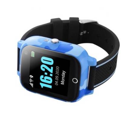 Смарт-часы GoGPS T01 телефон-часы, Термометр Blue (T01BL)