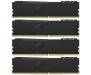Модуль памяти для компьютера DDR4 64GB (4x16GB) 3600 MHz Fury Black Kingston (HX436C18FB4K4/64)