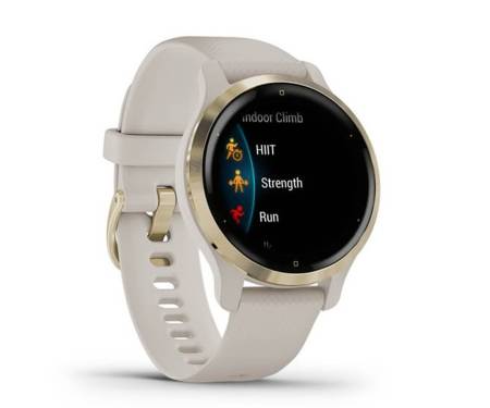 Смарт-часы Garmin Venu 2S Light Gold Stainless Steel Bezel with Light Sand Case and Silicone Band (010-02429-01)