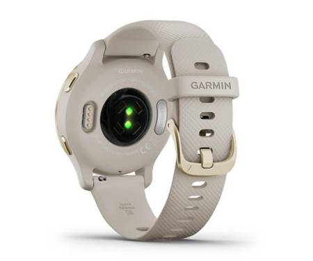 Смарт-часы Garmin Venu 2S Light Gold Stainless Steel Bezel with Light Sand Case and Silicone Band (010-02429-01)
