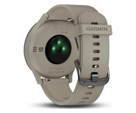 Смарт-часы Garmin Vivomove HR Sport with Sandstone Silicone Band One-size (010-01850-03) Black