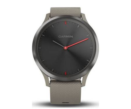 Смарт-часы Garmin Vivomove HR Sport with Sandstone Silicone Band One-size (010-01850-03) Black