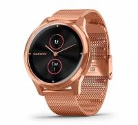 Смарт-часы Garmin Vivomove Luxe 18K Rose Gold PVD Stainless Steel w. Rose Gold Milanese B. (010-02241-24)