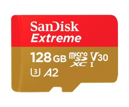 Карта памяти SANDISK 128GB microSD class 10 UHS-I U3 V30 A2 Extreme Mobile Gaming (SDSQXA1-128G-GN6GN)