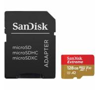 Карта памяти SANDISK 128GB microSDXC class 10 A2 V30 UHS-I U3 Extreme (SDSQXA1-128G-GN6AA)
