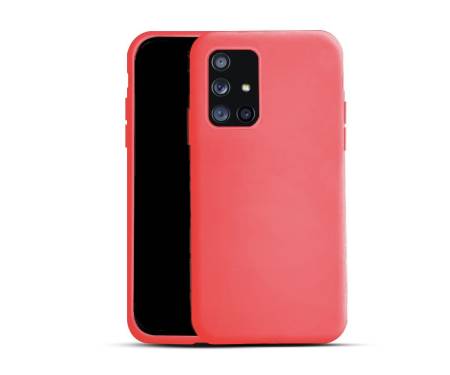 Чехол для Samsung Galaxy A12/M12 Silicone Case Сrimson