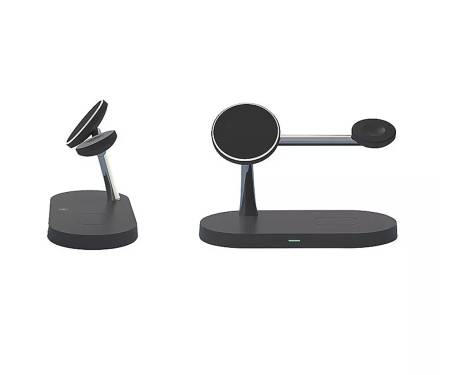 Беспроводная зарядная станция MagSafe Magnetic Wireless Charger 5 in 1 Black (AMZTCC08)