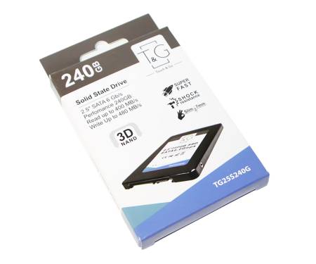 SSD накопитель T&G 240GB SATAIII, 2.5", 3D TLC (TG25S240G)