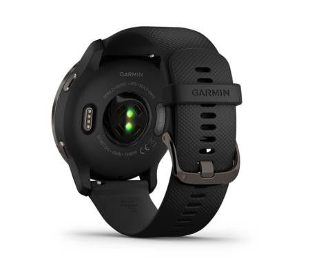 Смарт-годинник Garmin Venu 2 Slate Stainless Steel Bezel with Black Case and Silicone Band (010-02430-01)