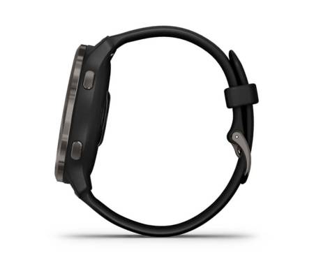 Смарт-годинник Garmin Venu 2 Slate Stainless Steel Bezel with Black Case and Silicone Band (010-02430-01)