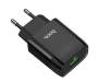 Сетевое зарядное устройство Hoco C72Q USB 2A QC3.0 18W Black