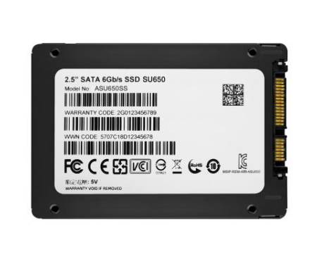 Накопитель SSD 2.5" 256GB ADATA (ASU650SS-256GT-R)