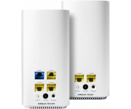 Маршрутизатор ASUS ZenWiFi mini CD6 2PK AC1500 3xGE LAN 1xGE WAN MESH (CD6-2PK)