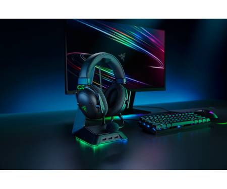 Razer BlackShark V2 - Wired + USB Mic Enhancer, black