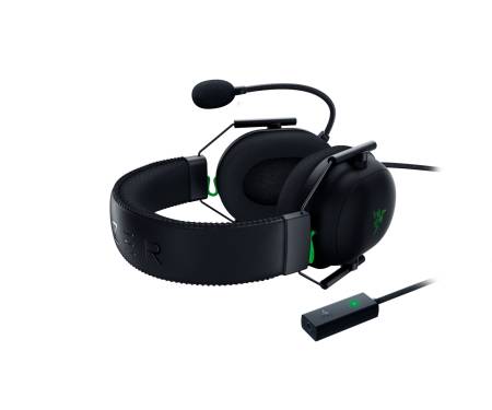 Razer BlackShark V2 - Wired + USB Mic Enhancer, black