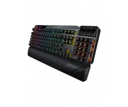 ASUS Клавіатура ігрова ROG CLAYMORE II Red Switch WL/BT/USB RU RGB, Black
