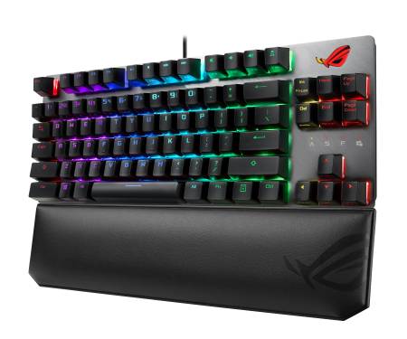 ASUS ROG Strix Scope TKL Deluxe Cherry MX Silent Red Ru USB RGB Black/Grey