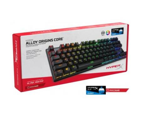 Клавиатура HyperX Alloy Origins Core HX Blue (HX-KB7BLX-RU)