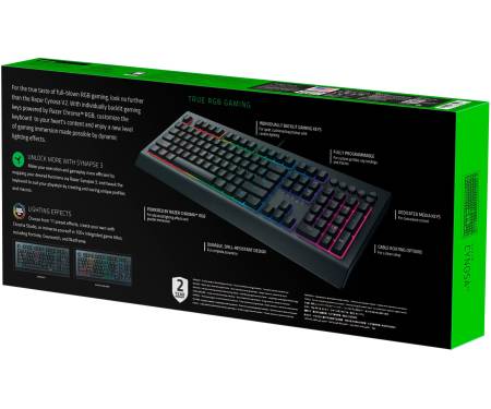 Razer Cynosa V2 - Russian Layout RGB Black