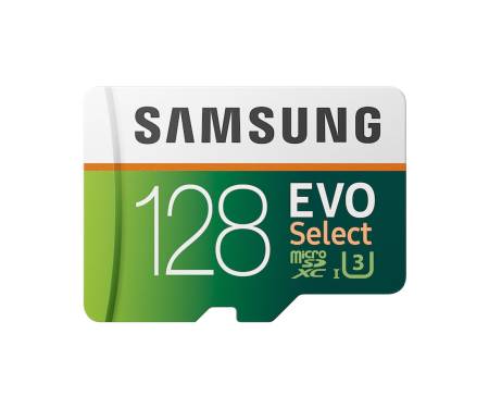 Карта памяти Samsung EVO Select microSDXC UHS-I U3 128Gb + SD-adapter (MB-ME128HA)