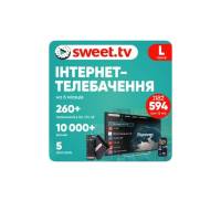 Стартовый пакет Sweet TV тариф L на 6 месяцев
