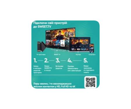 Стартовый пакет Sweet TV тариф M на 1 месяц