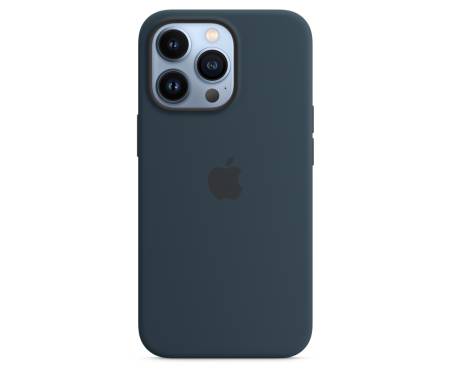 Чехол для Apple iPhone 13 Pro Silicone Case with MagSafe-Abyss Blue