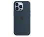 Чехол для Apple iPhone 13 Pro Silicone Case with MagSafe-Abyss Blue