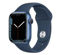 Apple Watch Series 7 GPS 41mm Blue Aluminum Case With Blue Sport Band (MKN13)