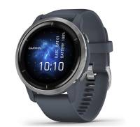 Смарт-часы Garmin Venu 2 Silver Stainless Steel Bezel with Granite Blue Case and Silicone Band (010-02430-00)