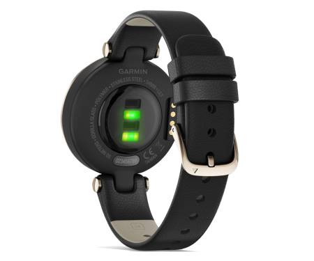 Смарт-часы Garmin Lily Cream Gold Bezel with Black Case and Italian Leather Band (010-02384-B1)