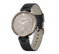 Смарт-часы Garmin Lily Cream Gold Bezel with Black Case and Italian Leather Band (010-02384-B1)