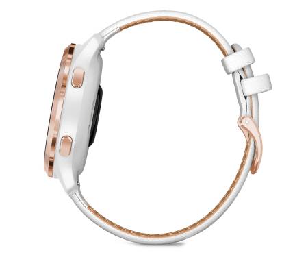 Смарт-часы Garmin Venu 2S Rose Gold with White Leather Band (010-02429-23)
