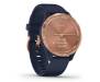 Garmin Vivomove 3s Rose Gold Stainless Steel Bezel w. Navy and Silicone B. (010-02238-03)