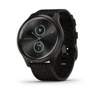 Смарт-часы Garmin Vivomove Style Graphite Aluminum w. Black Pepper Woven Nylon B. (010-02240-03)