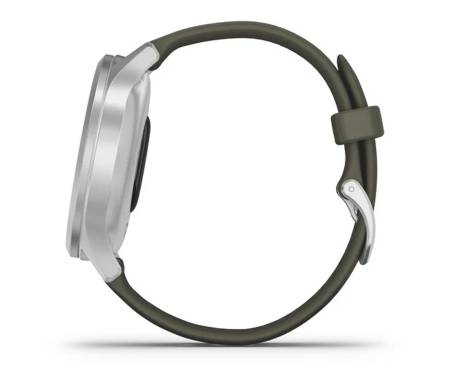 Смарт-часы Garmin Vivomove Style Silver Aluminum w. Moss Silicone B. (010-02240-01)
