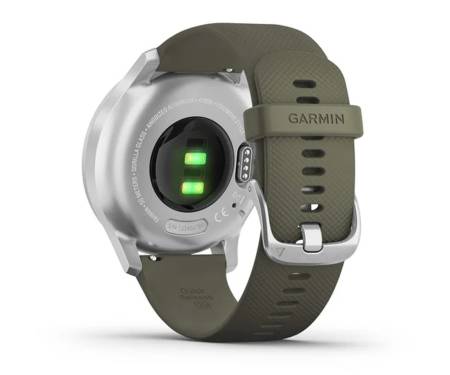 Смарт-часы Garmin Vivomove Style Silver Aluminum w. Moss Silicone B. (010-02240-01)