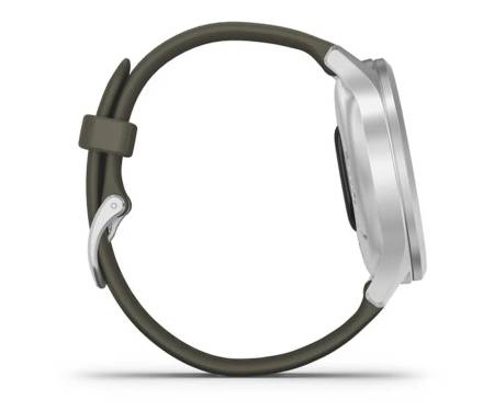 Смарт-часы Garmin Vivomove Style Silver Aluminum w. Moss Silicone B. (010-02240-01)